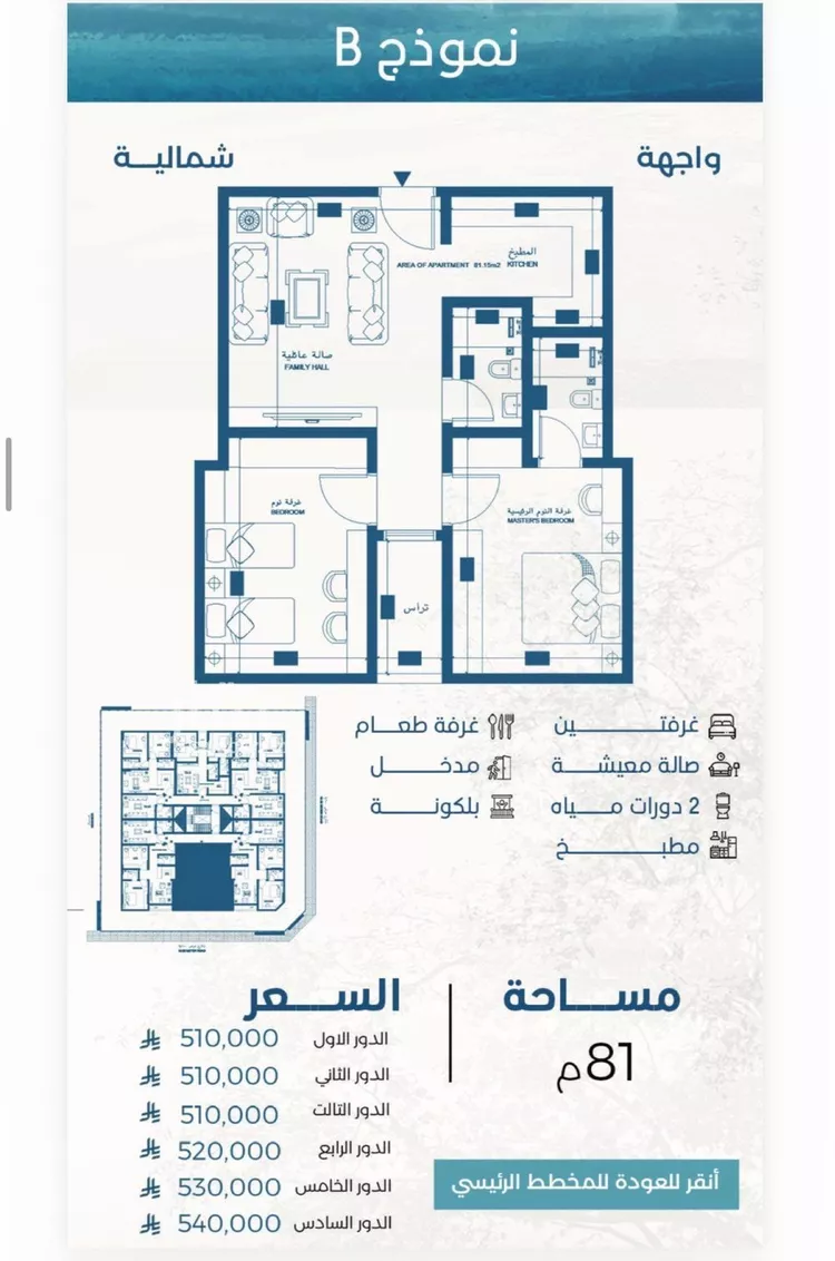 شقة للبيع في شارع الامير, حي الرويس, مدينة جدة, منطقة مكة المكرمة صورة 2