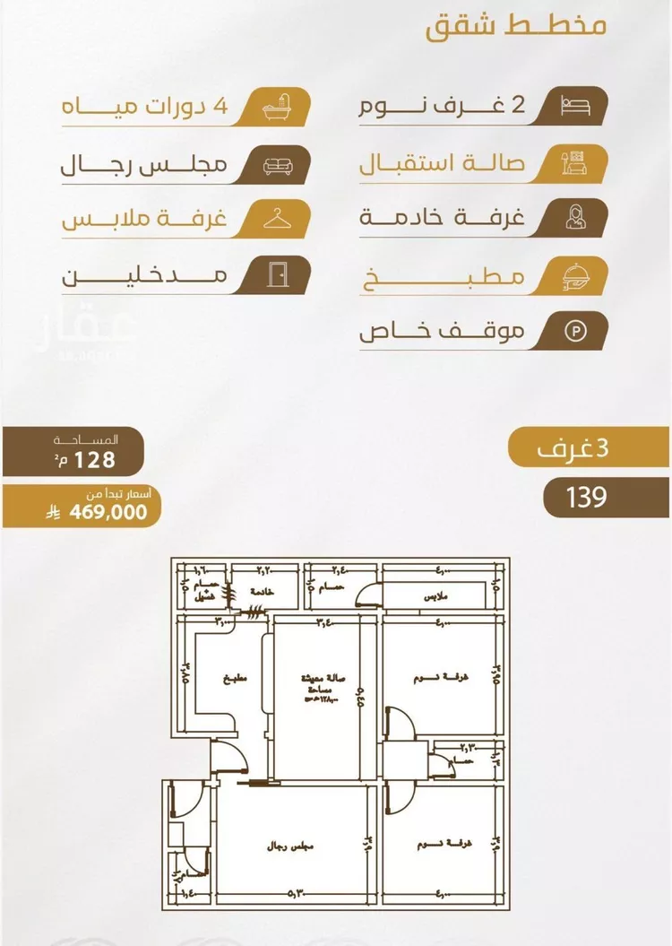 شقة للبيع في شارع سهل بن حنيف, حي الورود, مدينة جدة, منطقة مكة المكرمة صورة 2