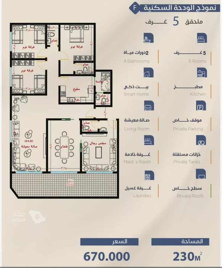 شقة للبيع في حي الياقوت, مدينة جدة, منطقة مكة المكرمة صورة 5