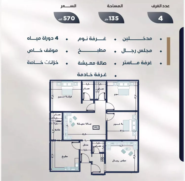 شقة للبيع في حي النزهة, مدينة جدة, منطقة مكة المكرمة