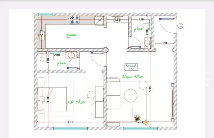شقة للبيع في شارع ابو ذر الغفاري, حي الفيحاء, مدينة جدة, منطقة مكة المكرمة صورة 5