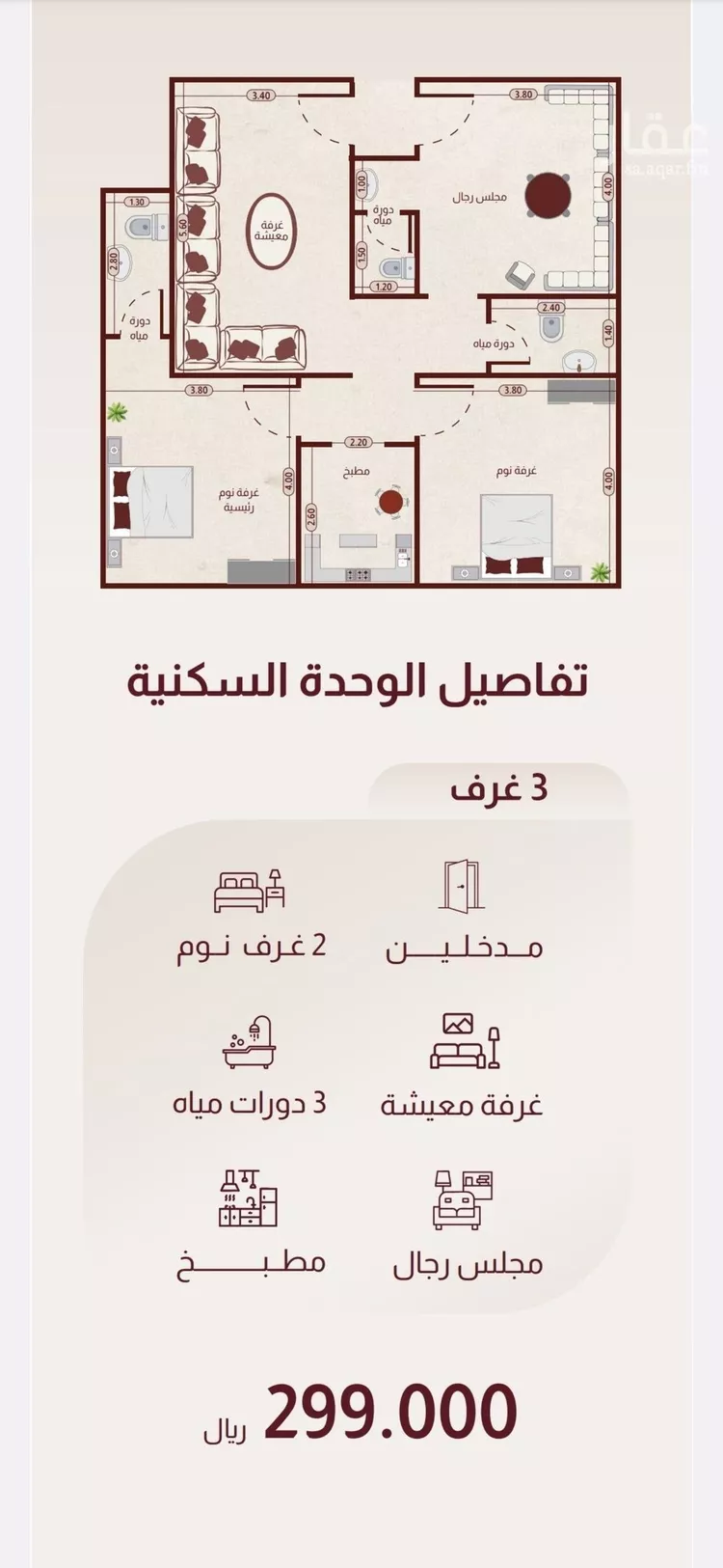 شقة للبيع في شارع علي البنيان, حي الريان, مدينة جدة, منطقة مكة المكرمة صورة 5