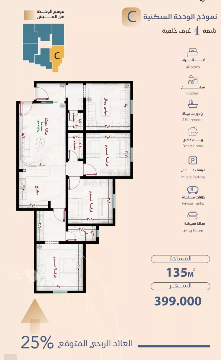 Apartment for Sale in Jeddah Al Yaqout