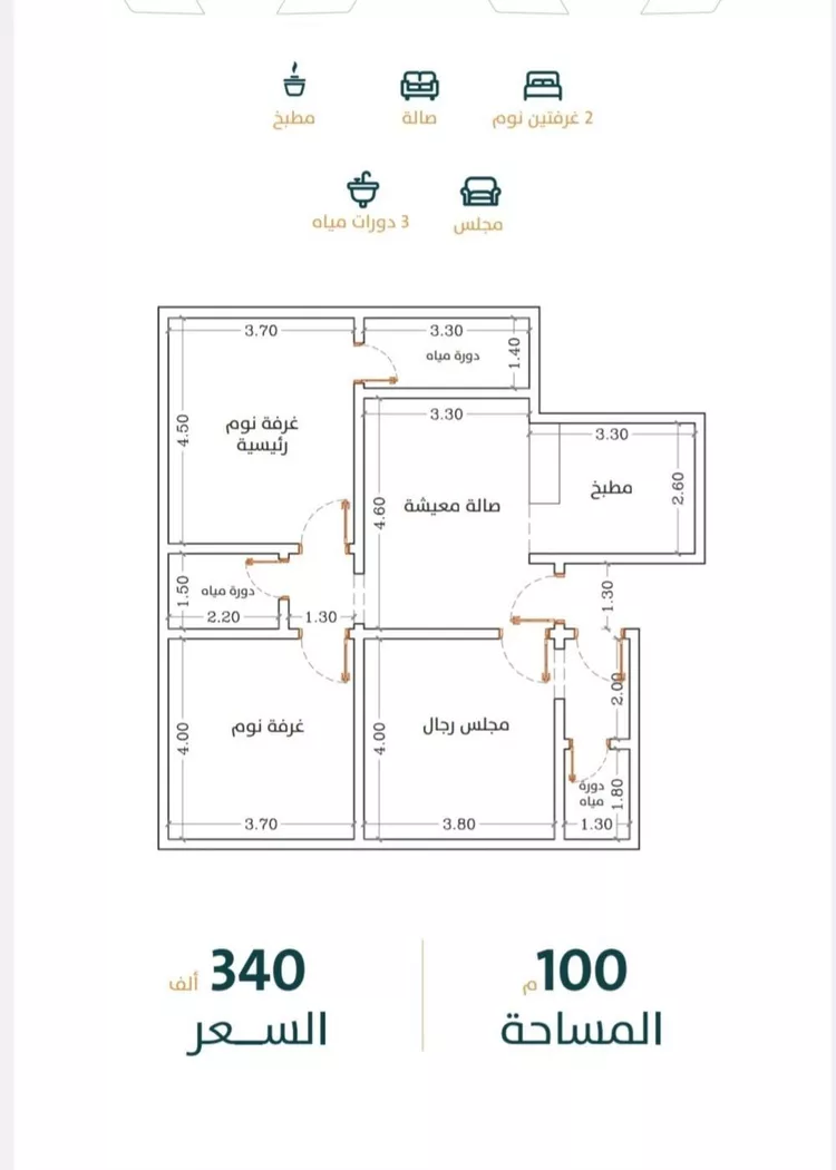 شقة للبيع في شارع الخليفه المأمون , حي الربوة, مدينة جدة, منطقة مكة المكرمة صورة 4