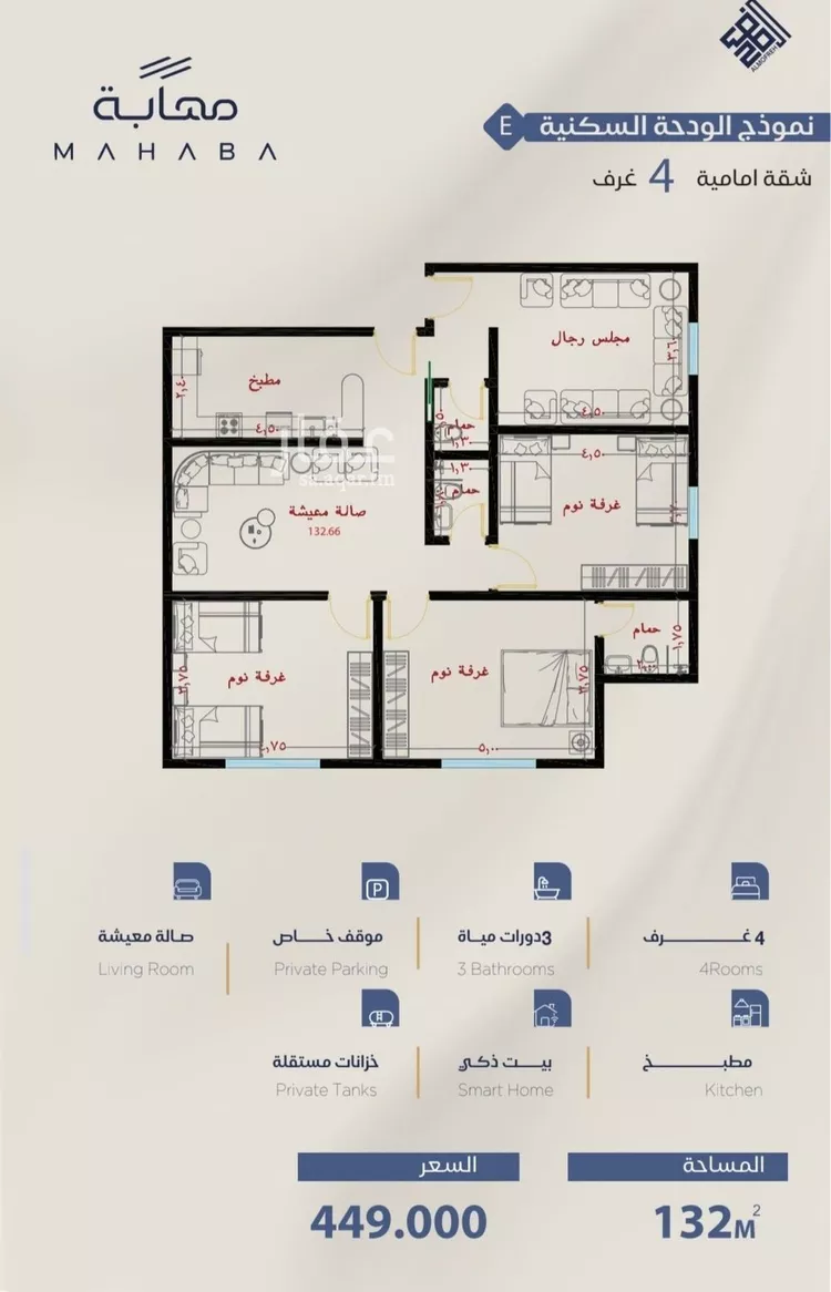 شقة للبيع في شارع برهان الدين الداراني, حي الياقوت, مدينة جدة, منطقة مكة المكرمة صورة 3