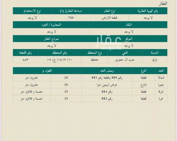 أرض للإيجار في شارع اليمامة, حي العربه, مدينة العربه, منطقة عسير صورة 2