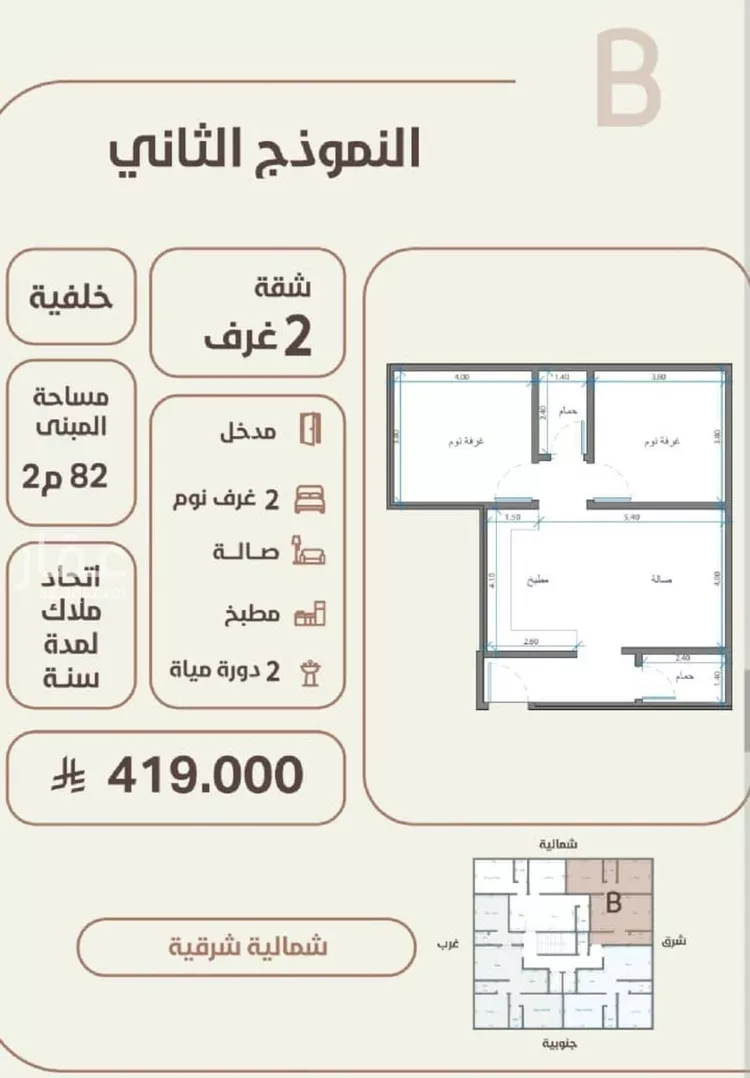 شقة للبيع في شارع ابو القاسم التنوخي, حي الروضة, مدينة جدة, منطقة مكة المكرمة صورة 3