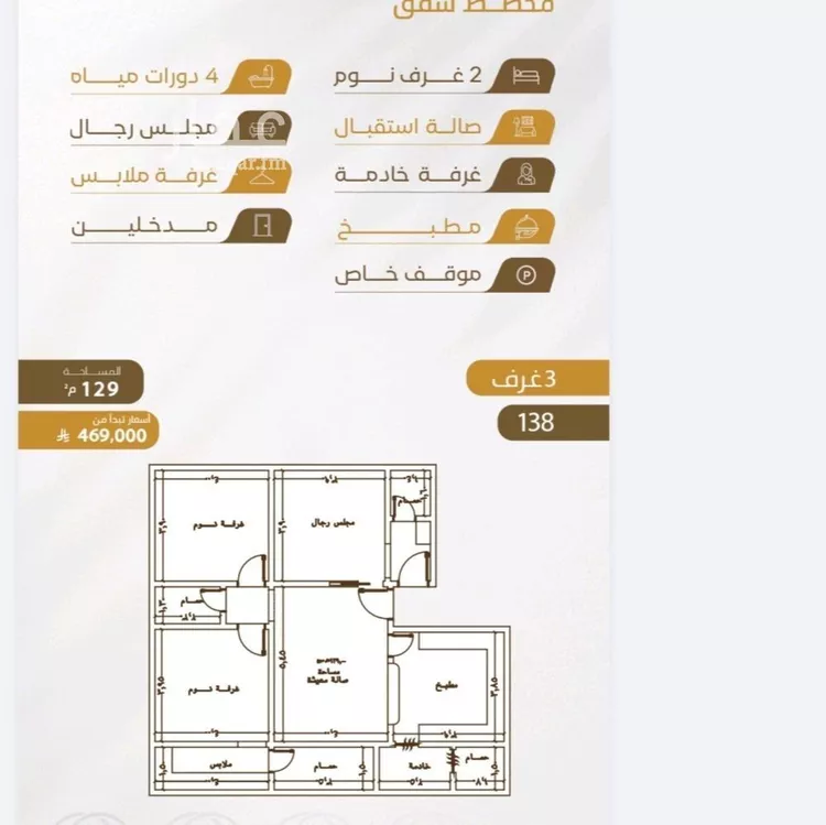 شقة للبيع في شارع عبدالله سليمان الفرعي, حي الورود, مدينة جدة, منطقة مكة المكرمة صورة 2