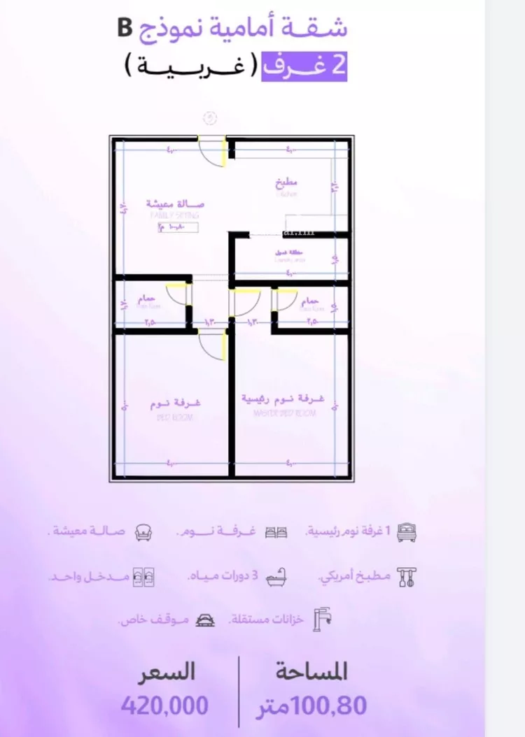 شقة للبيع في شارع عبد المنعم قاضي, حي أبحر الجنوبية, مدينة جدة, منطقة مكة المكرمة صورة 4