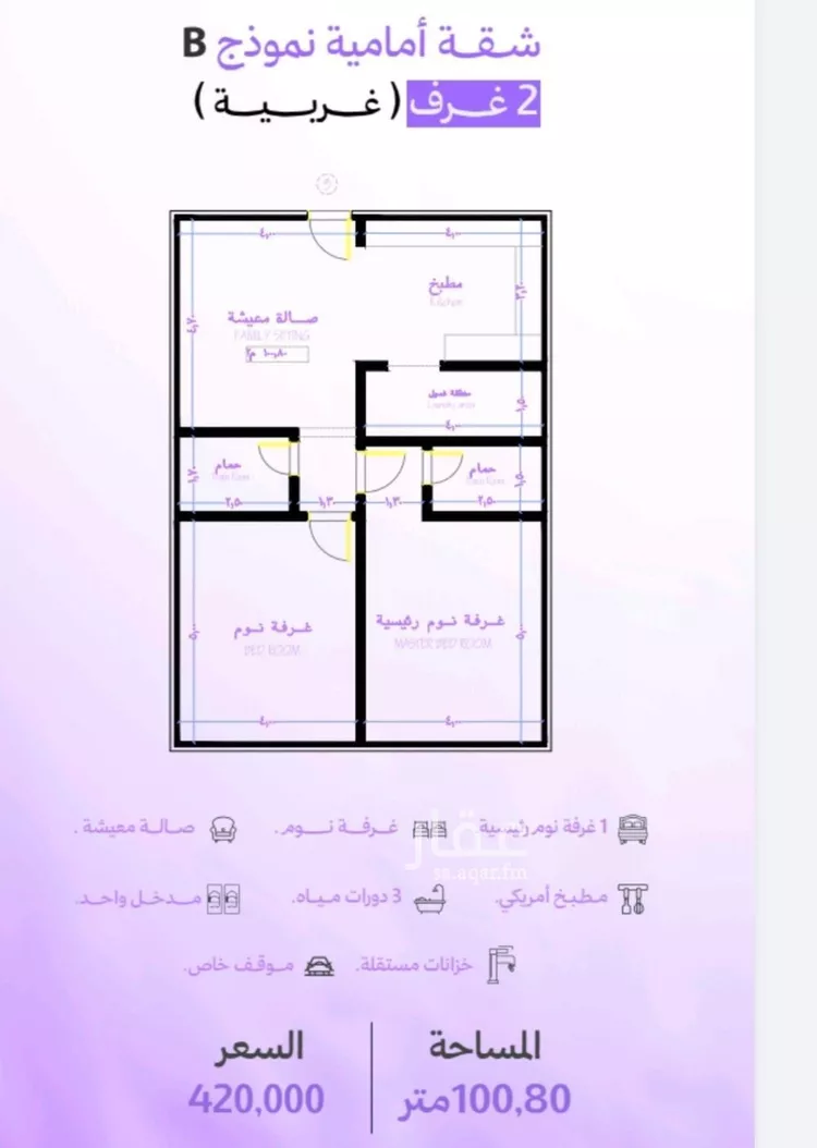شقة للبيع في شارع ابو شهاب , حي أبحر الجنوبية, مدينة جدة, منطقة مكة المكرمة صورة 2