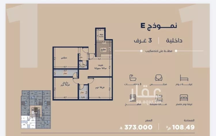 شقة للبيع في شارع برهان الدين الداراني, حي الياقوت, مدينة جدة, منطقة مكة المكرمة صورة 4
