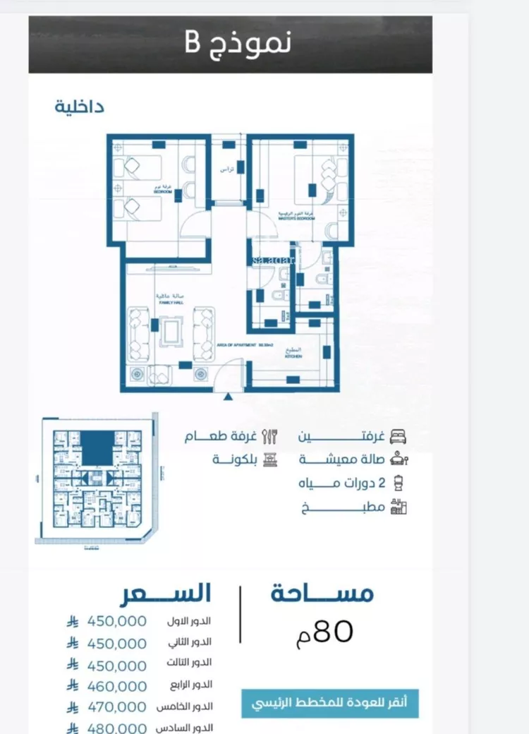 شقة للبيع في شارع الجزيره, حي الرويس, مدينة جدة, منطقة مكة المكرمة صورة 3