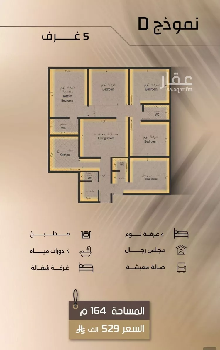 شقة للبيع في شارع زيد بن قيس, حي الفيصلية, مدينة جدة, منطقة مكة المكرمة صورة 2