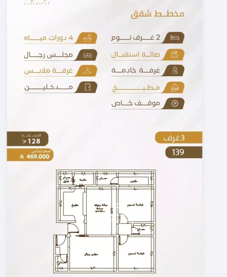 شقة للبيع في شارع عبدالله سليمان الفرعي, حي الورود, مدينة جدة, منطقة مكة المكرمة