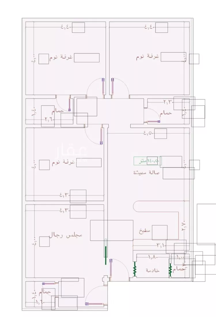 شقة للبيع في شارع عمر الخردلي, حي الجامعة, مدينة جدة, منطقة مكة المكرمة
