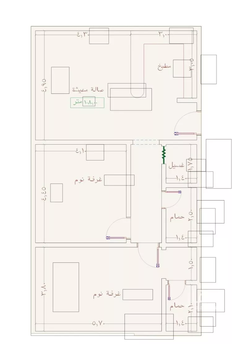 شقة للبيع في شارع عمر الخردلي, حي الجامعة, مدينة جدة, منطقة مكة المكرمة
