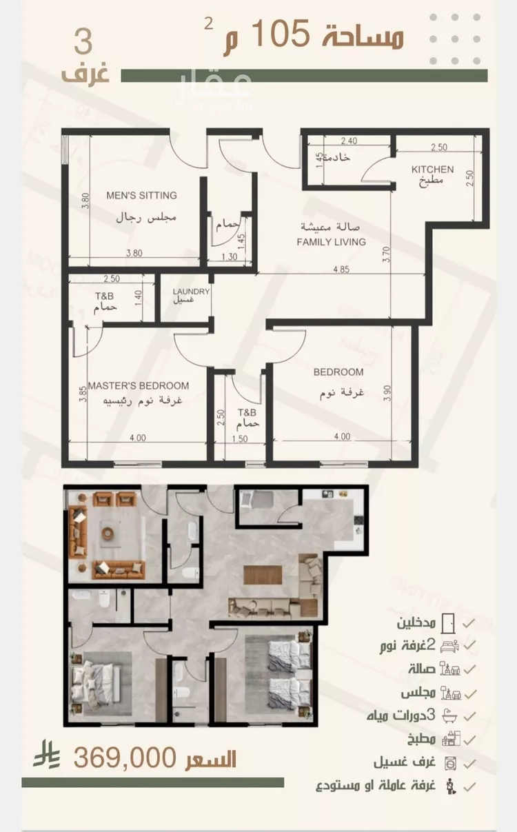 شقة للبيع في شارع ثلوث بني شهر, حي النزهة, مدينة جدة, منطقة مكة المكرمة