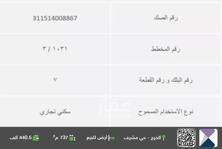 أرض للبيع في شارع احمد الهمذاني, حي مشرف, مدينة الخرج, منطقة الرياض