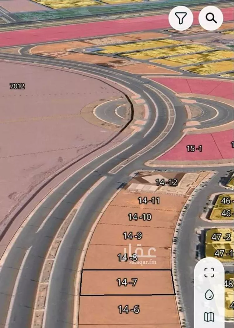 أرض للبيع في شارع عدي بن حاتم الطائي, حي قرية اجا, مدينة حائل, منطقة حائل