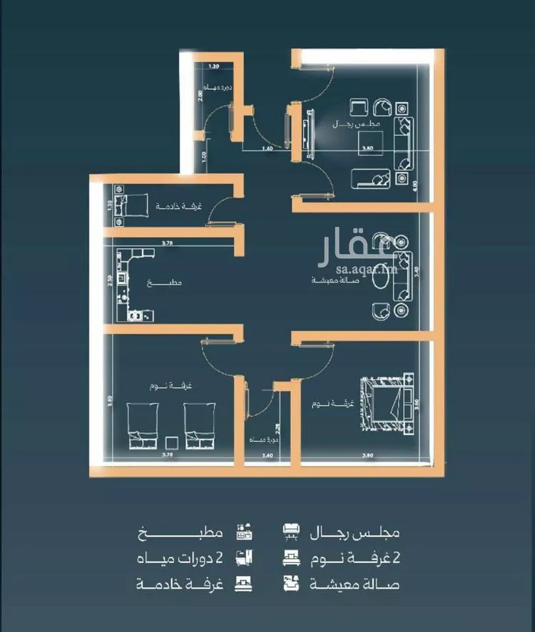 شقة للبيع في شارع نشطون, حي النزهة, مدينة جدة, منطقة مكة المكرمة صورة 2