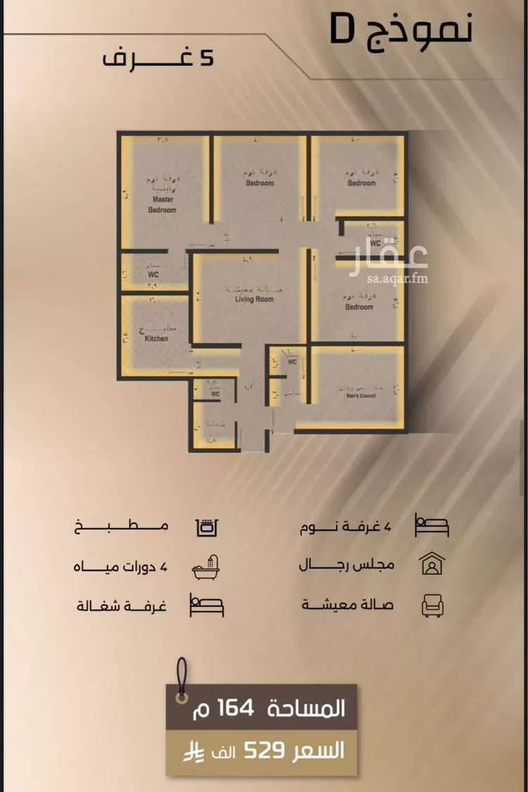 شقة للبيع في شارع زيد بن قيس, حي الفيصلية, مدينة جدة, منطقة مكة المكرمة صورة 3