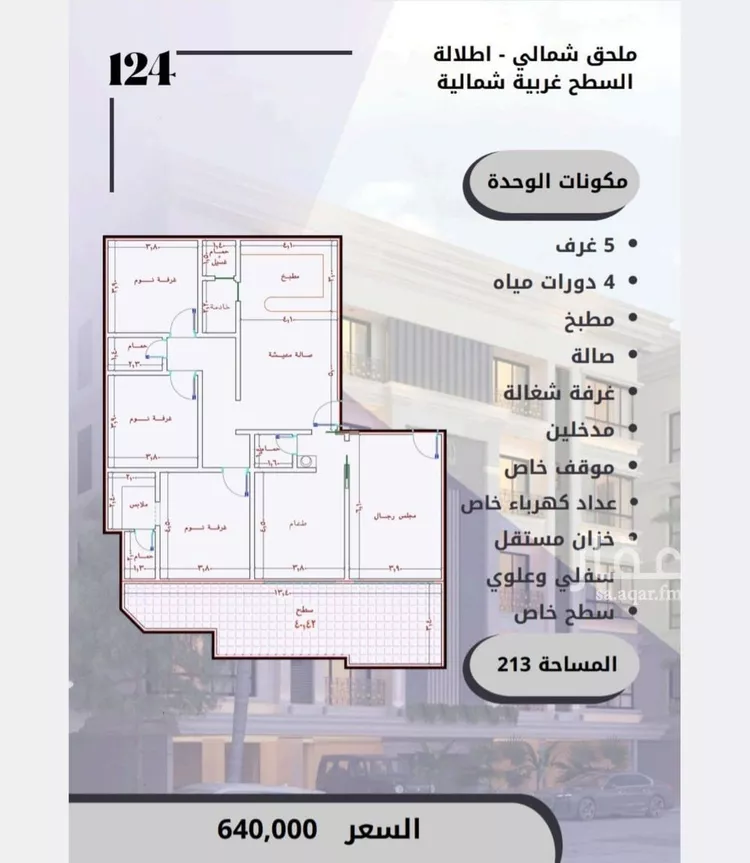 شقة للبيع في شارع الامير عبدالمجيد, حي الصواري, مدينة جدة, منطقة مكة المكرمة صورة 2