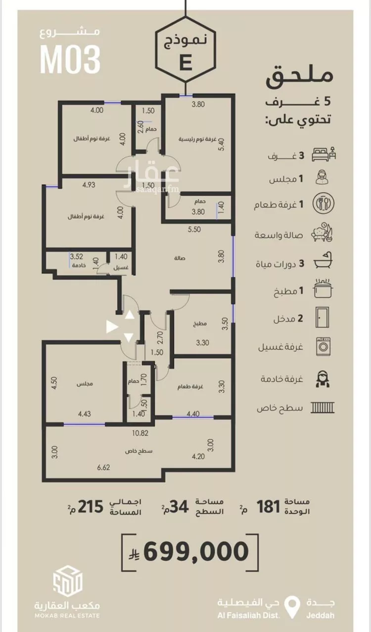 شقة للبيع في شارع محمد البلخي, حي الفيصلية, مدينة جدة, منطقة مكة المكرمة صورة 3