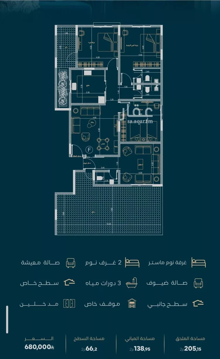 شقة للبيع في شارع الموصلي, حي الفيصلية, مدينة جدة, منطقة مكة المكرمة