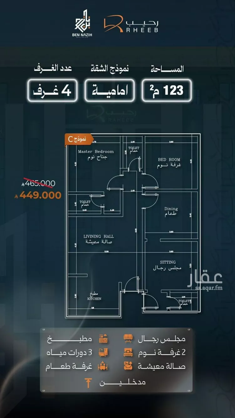شقة للبيع في شارع نشطون, حي النزهة, مدينة جدة, منطقة مكة المكرمة صورة 5
