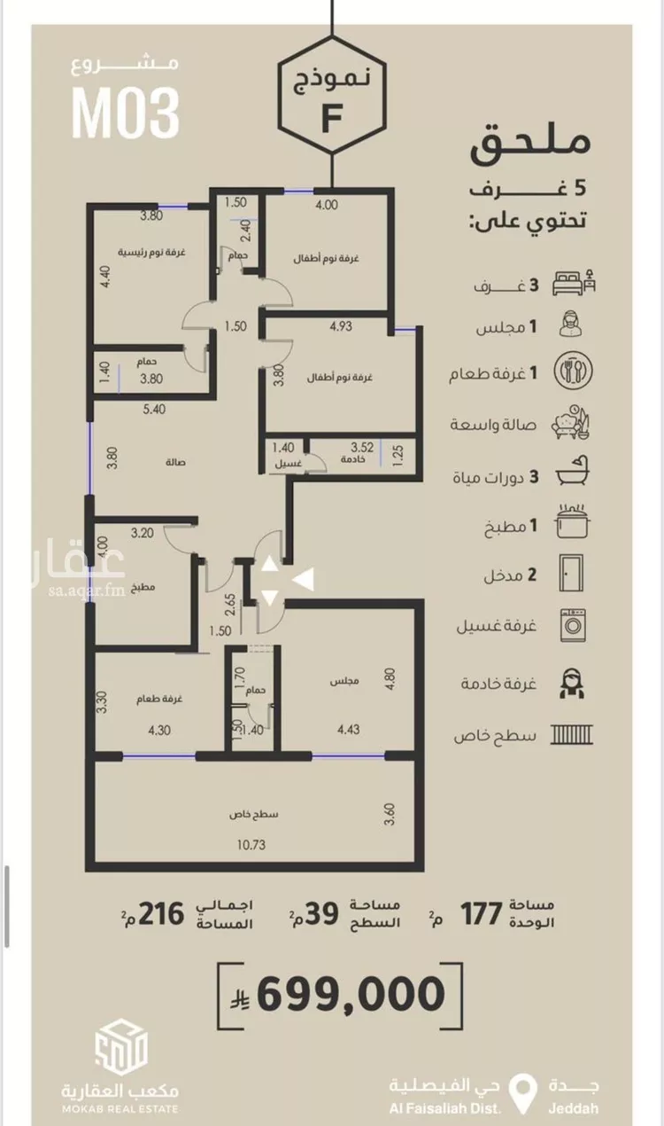 شقة للبيع في شارع محمد البلخي, حي الفيصلية, مدينة جدة, منطقة مكة المكرمة صورة 5