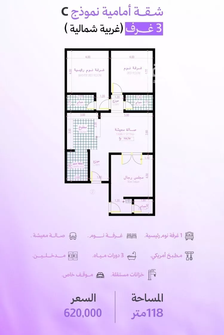 شقة للبيع في حي أبحر الجنوبية, مدينة جدة, منطقة مكة المكرمة صورة 2