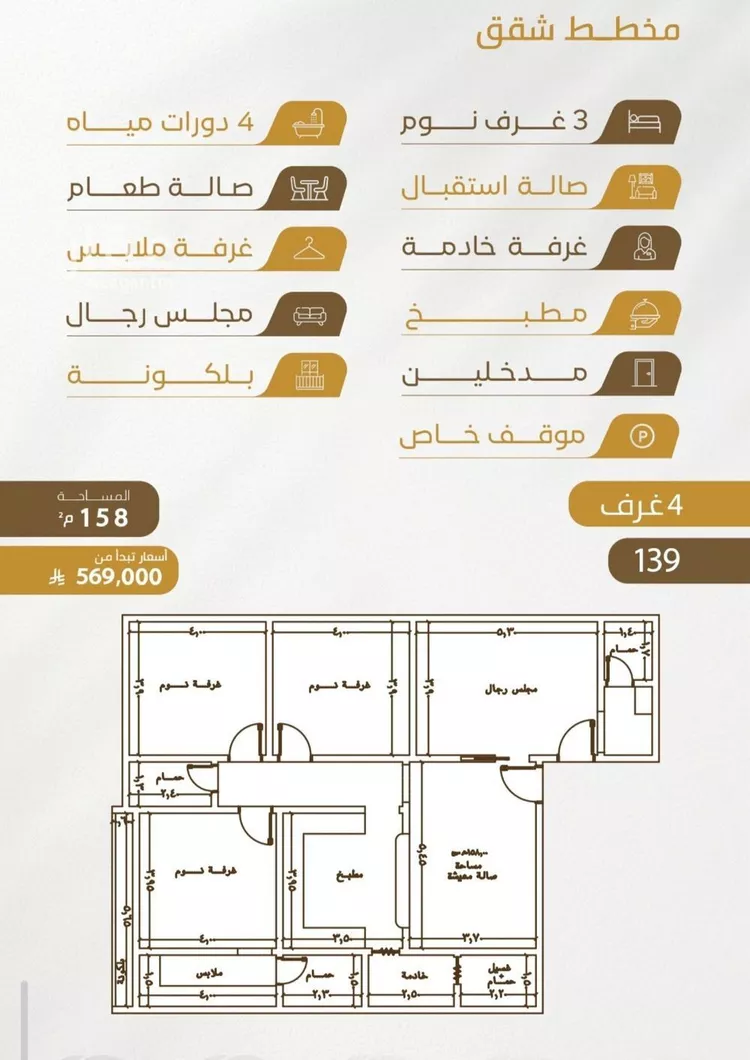 شقة للبيع في شارع عبدالله سليمان الفرعي, حي الورود, مدينة جدة, منطقة مكة المكرمة