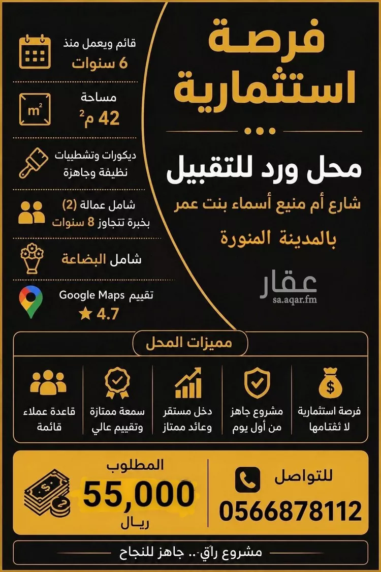 محل للإيجار في شارع ام منيع اسماء بنت عمرو الانصارية, حي الحديقة, مدينة المدينة المنورة, منطقة المدينة المنورة