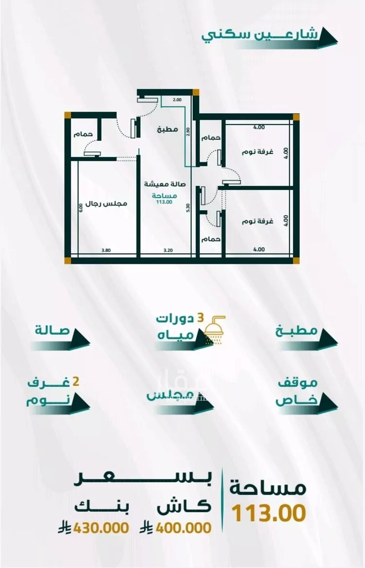 شقة للبيع في شارع ابو ذر الغفاري, حي الفيحاء, مدينة جدة, منطقة مكة المكرمة صورة 2