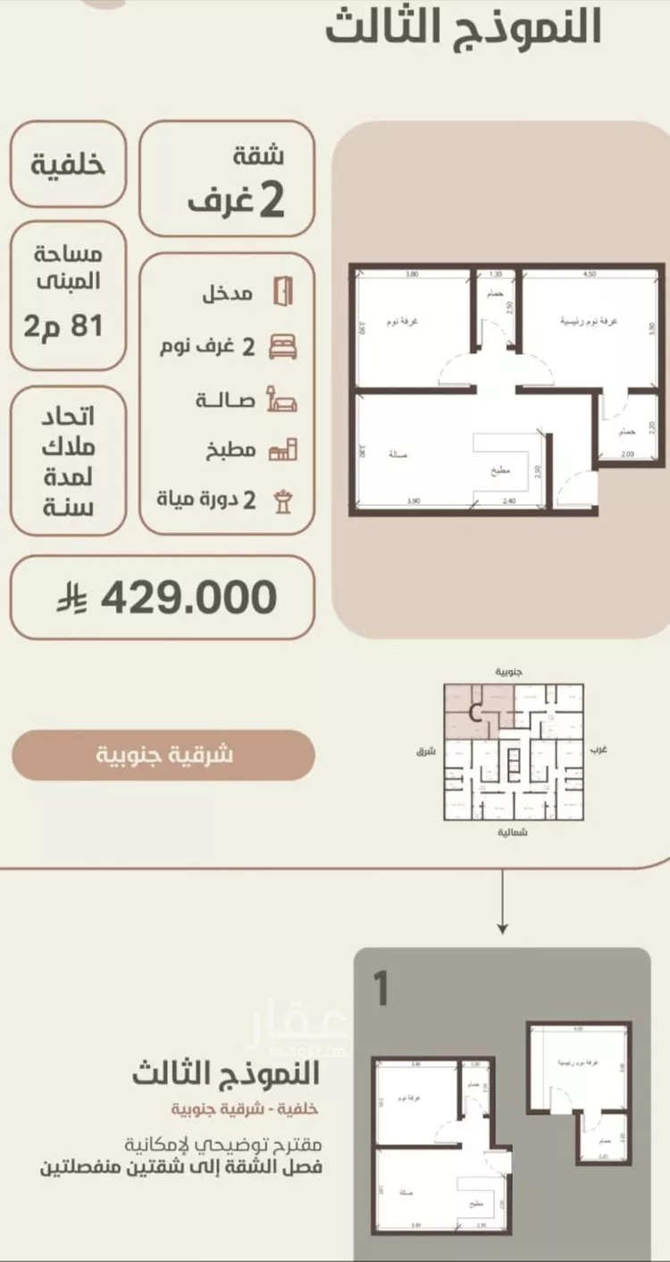 شقة للبيع في شارع احمد محمد السباعي, حي الروضة, مدينة جدة, منطقة مكة المكرمة صورة 2