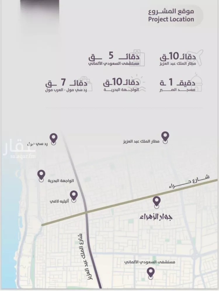 شقة للبيع في شارع عوف الجثممي, حي الزهراء, مدينة جدة, منطقة مكة المكرمة صورة 2