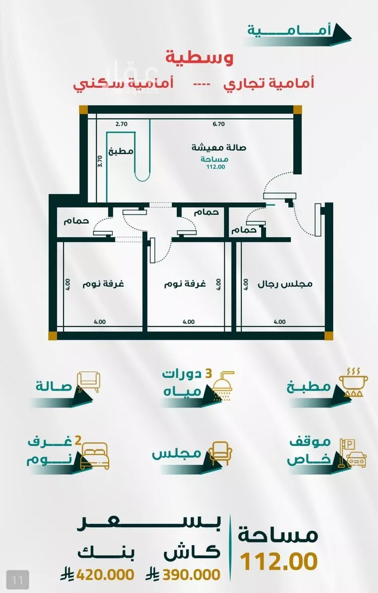 شقة للبيع في حي الفيحاء, مدينة جدة, منطقة مكة المكرمة 6