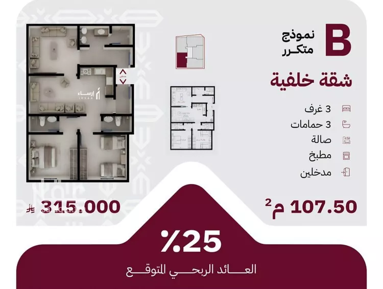 Apartment for Sale in Jeddah Ar Rayan صورة 4