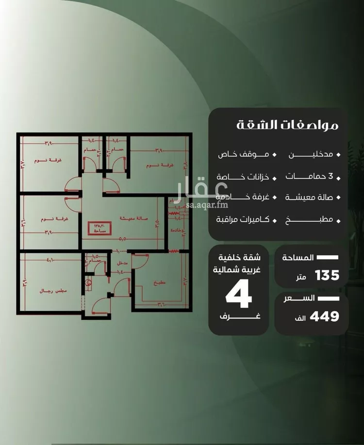 شقة للبيع في شارع طريق الملك فهد فرعي, حي النزهة, مدينة جدة, منطقة مكة المكرمة صورة 2