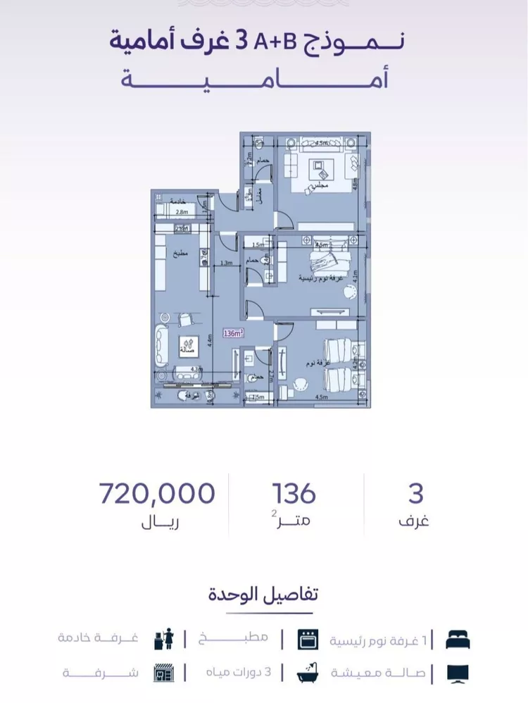 شقة للبيع في شارع خضر افندي, حي الزهراء, مدينة جدة, منطقة مكة المكرمة