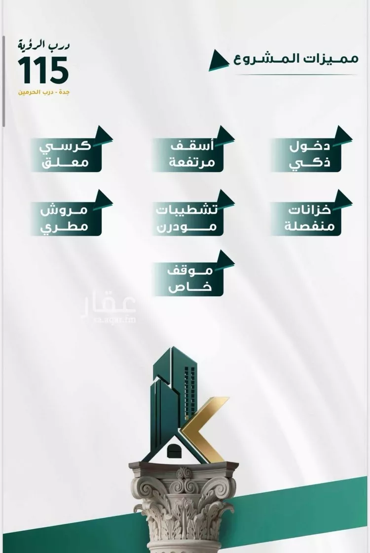 شقة للبيع في شارع ابو ذر الغفاري, حي الفيحاء, مدينة جدة, منطقة مكة المكرمة صورة 3