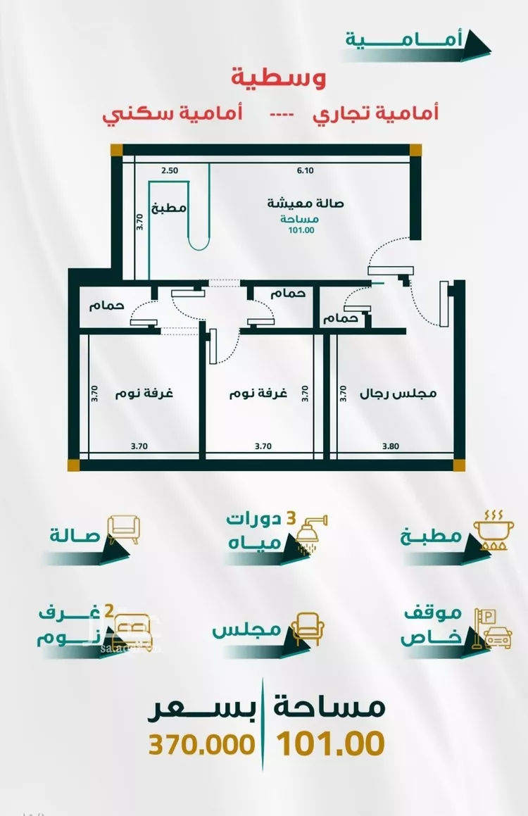 شقة للبيع في شارع الخوارزمي, حي الفيحاء, مدينة جدة, منطقة مكة المكرمة 1 صورة