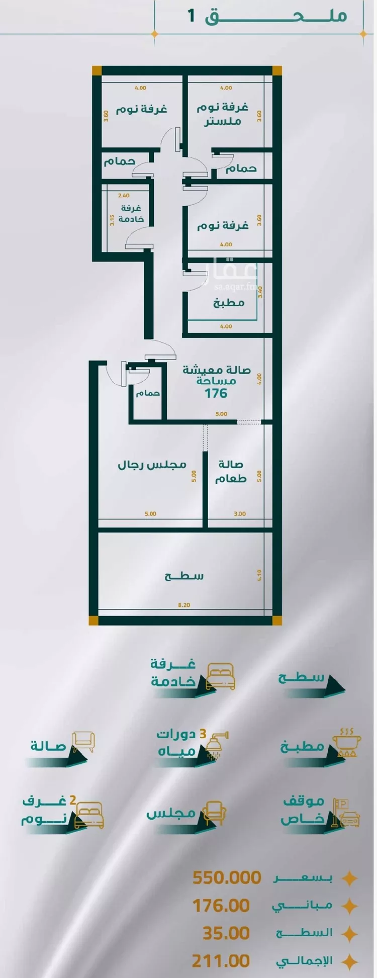 شقة للبيع في شارع غير مسمى, حي مريخ, مدينة جدة, منطقة مكة المكرمة 1 صورة