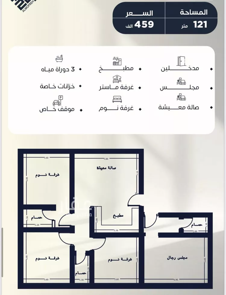 شقة للبيع في حي النزهة, مدينة جدة, منطقة مكة المكرمة
