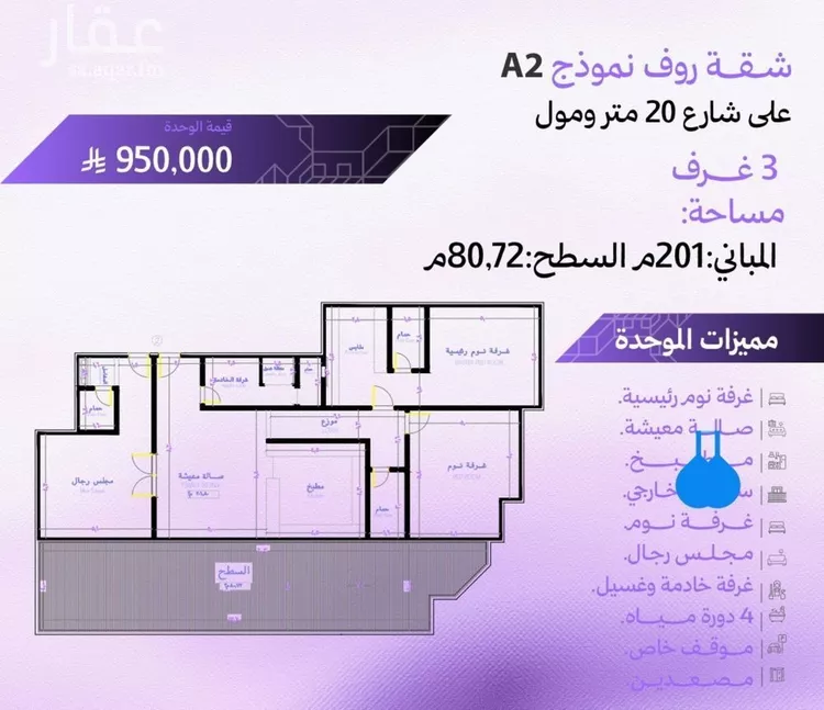 شقة للبيع في حي أبحر الجنوبية, مدينة جدة, منطقة مكة المكرمة صورة 3