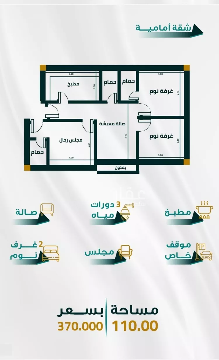 شقة للبيع في شارع ابو ذر الغفاري, حي الفيحاء, مدينة جدة, منطقة مكة المكرمة