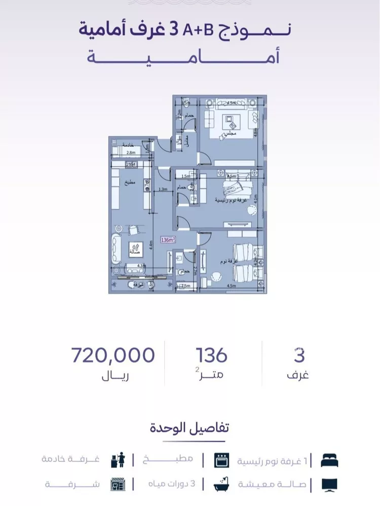 شقة للبيع في حي الزهراء, مدينة جدة, منطقة مكة المكرمة صورة 2