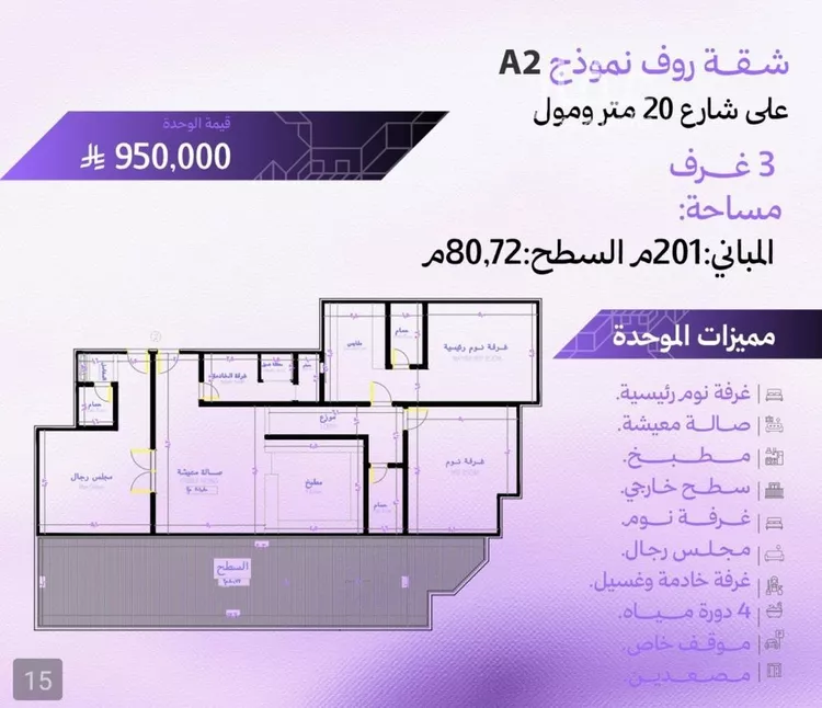 شقة للبيع في حي أبحر الجنوبية, مدينة جدة, منطقة مكة المكرمة