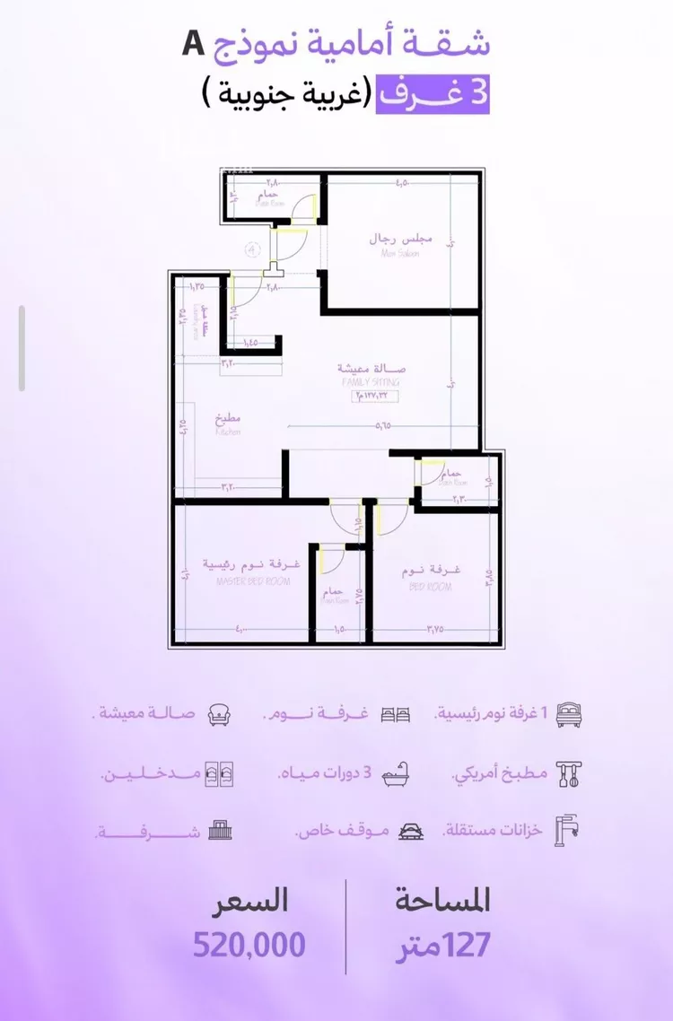 شقة للبيع في حي أبحر الجنوبية, مدينة جدة, منطقة مكة المكرمة