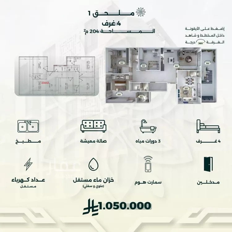 شقة للبيع في حي الروضة, مدينة جدة, منطقة مكة المكرمة